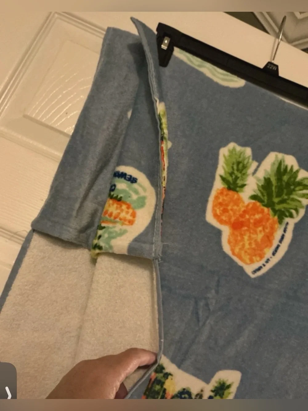 crown & ivy X Sewing Down South Souvenir Lounge Beach Towel 36” x 84” NWT